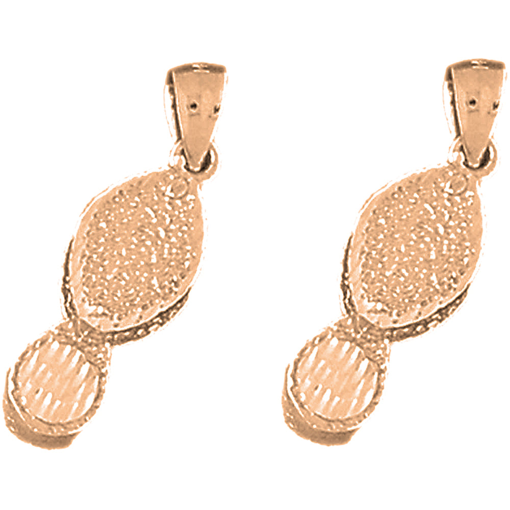 14K or 18K Gold 22mm Jewelers Loop Earrings