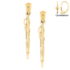 14K or 18K Gold Architect Pen Earrings