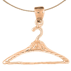 14K or 18K Gold Clothes Hanger Pendant