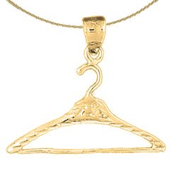 14K or 18K Gold Clothes Hanger Pendant