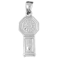 10K, 14K or 18K Gold Grandfather Clock Pendant