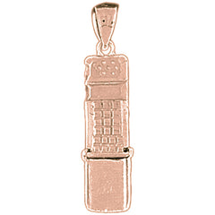 10K, 14K or 18K Gold Moveable Cellular Phone Pendant