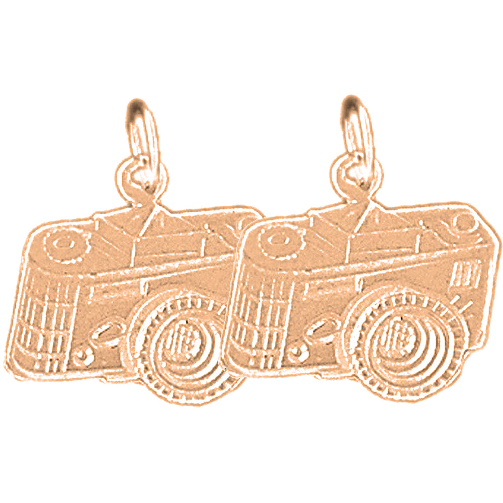 14K or 18K Gold 17mm Camera Earrings