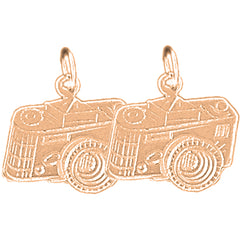 14K or 18K Gold 17mm Camera Earrings