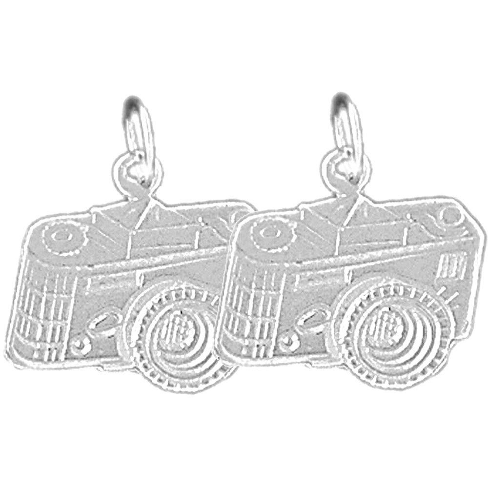 Sterling Silver 17mm Camera Earrings