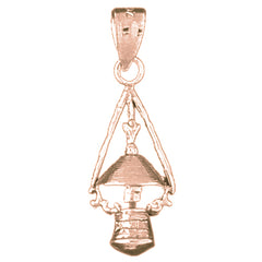 14K or 18K Gold Lantern Pendant