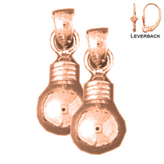 14K or 18K Gold Light Bulb Earrings