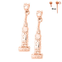 14K or 18K Gold Vacuum Earrings