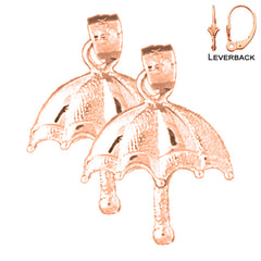 14K or 18K Gold Umbrella Earrings