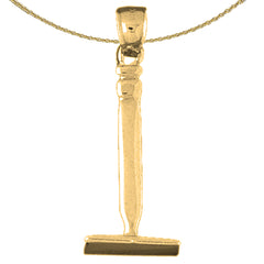 10K, 14K or 18K Gold Pick Ax Pendant