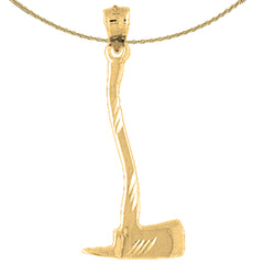 14K or 18K Gold Ax Pendant