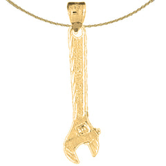 Colgante de llave ajustable de oro de 14K o 18K