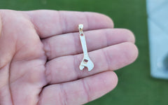 14K or 18K Gold Adjustable Wrench Pendant