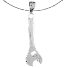 14K or 18K Gold Adjustable Wrench Pendant