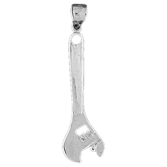 14K or 18K Gold Adjustable Wrench Pendant