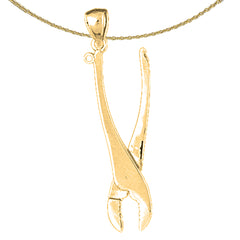 10K, 14K or 18K Gold Plier Pendant