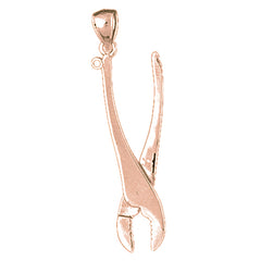 10K, 14K or 18K Gold Plier Pendant