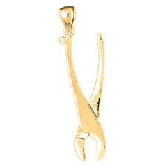 10K, 14K or 18K Gold Plier Pendant