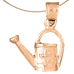 14K or 18K Gold Watering Can Pendant