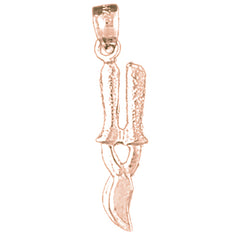 14K or 18K Gold 3D Snipping Tool Pendant