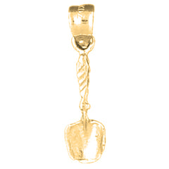 14K or 18K Gold Shovel Pendant