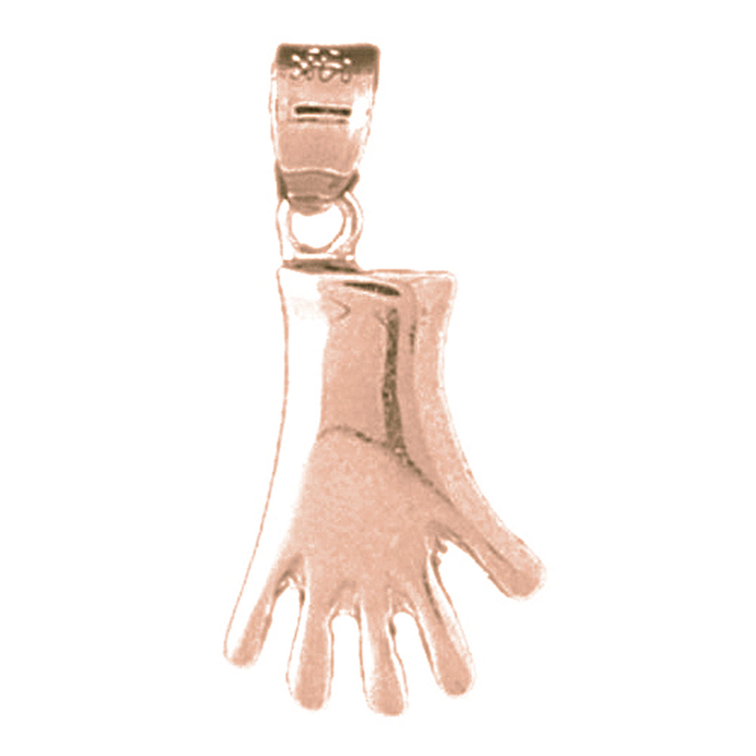 14K or 18K Gold Gloves Pendant