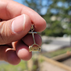 14K or 18K Gold Lawn Mower Pendant