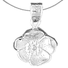 14K or 18K Gold Flower Pendant