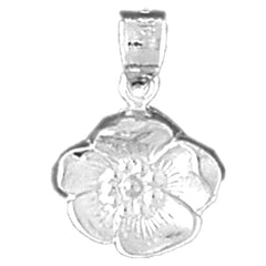 14K or 18K Gold Flower Pendant