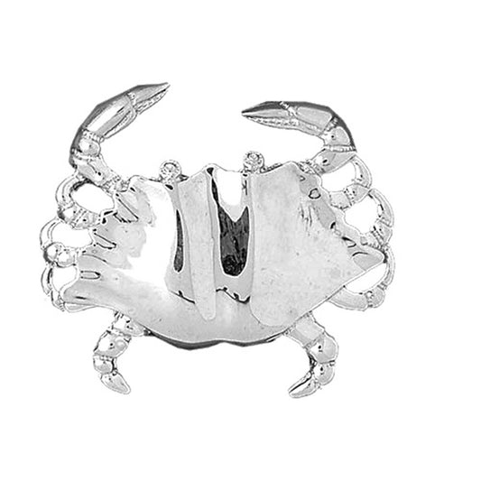 10K, 14K or 18K Gold Crab Pendant