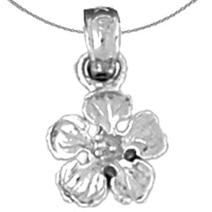 14K or 18K Gold Five Pedal Buttercup Flower Pendant