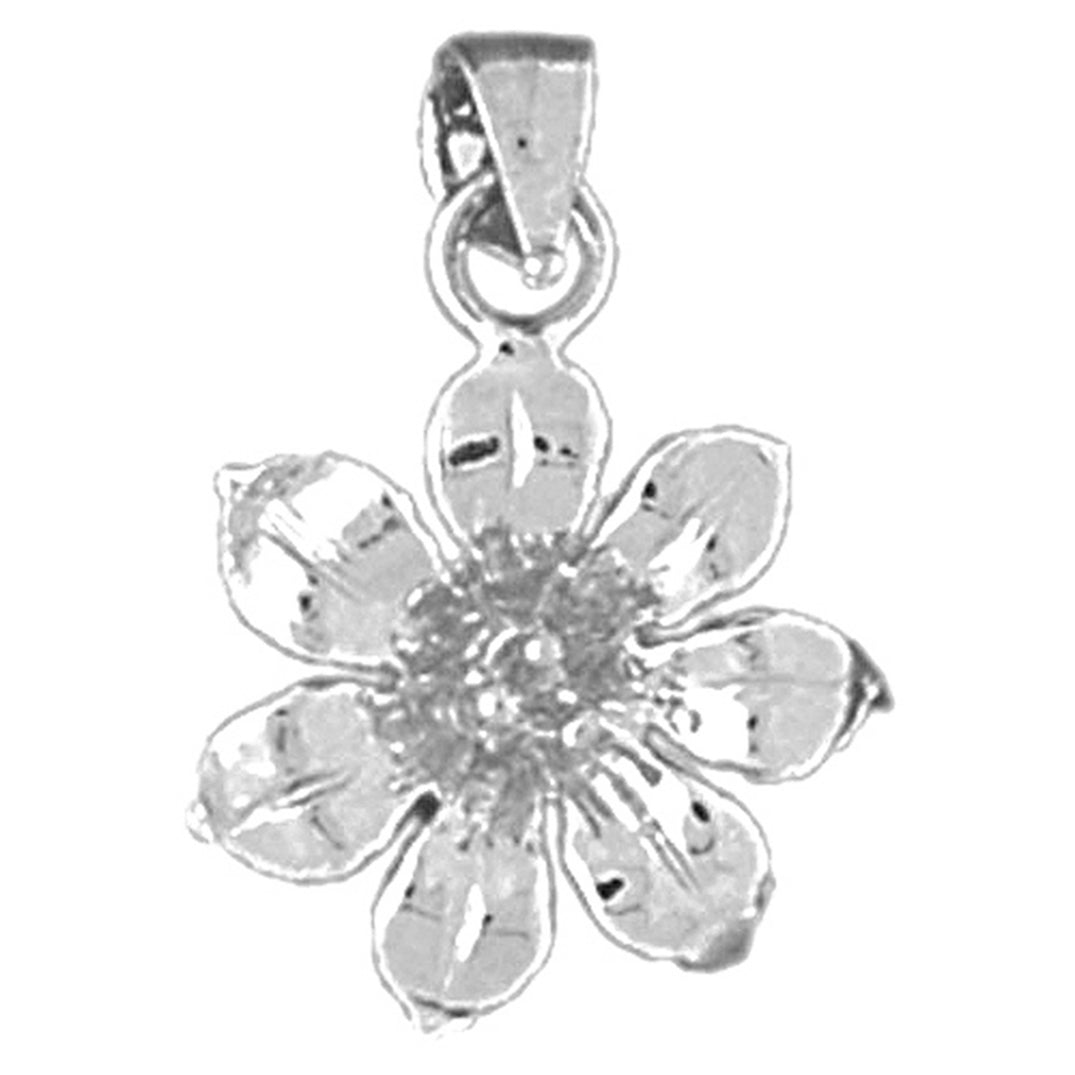 14K or 18K Gold Flower Pendant