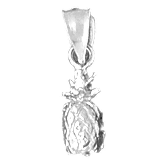 14K or 18K Gold 3D Pineapple Pendant