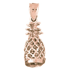 14K or 18K Gold 3D Pineapple Pendant