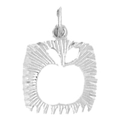 14K or 18K Gold Apple Pendant