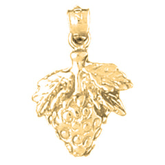 10K, 14K or 18K Gold Strawberry Pendant