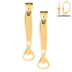 14K or 18K Gold Can Opener Earrings