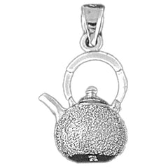 10K, 14K or 18K Gold Tea Pot Pendant