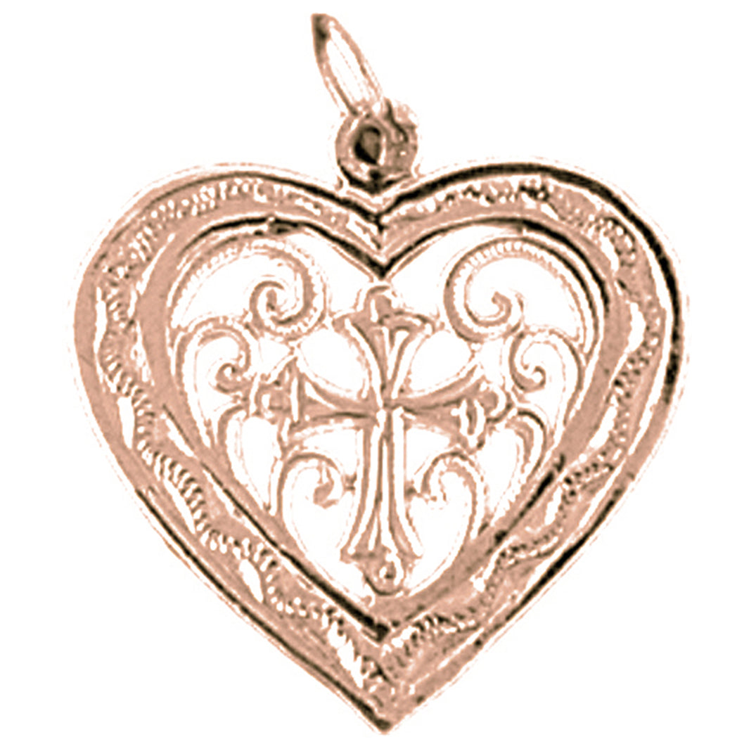 14K or 18K Gold Heart Pendant