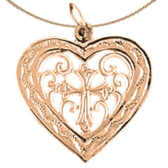 14K or 18K Gold Heart Pendant