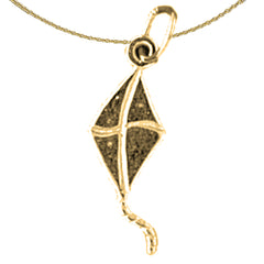 14K or 18K Gold Kite Pendant