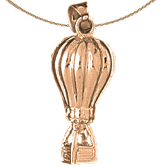 10K, 14K or 18K Gold Hot Air Balloon Pendant