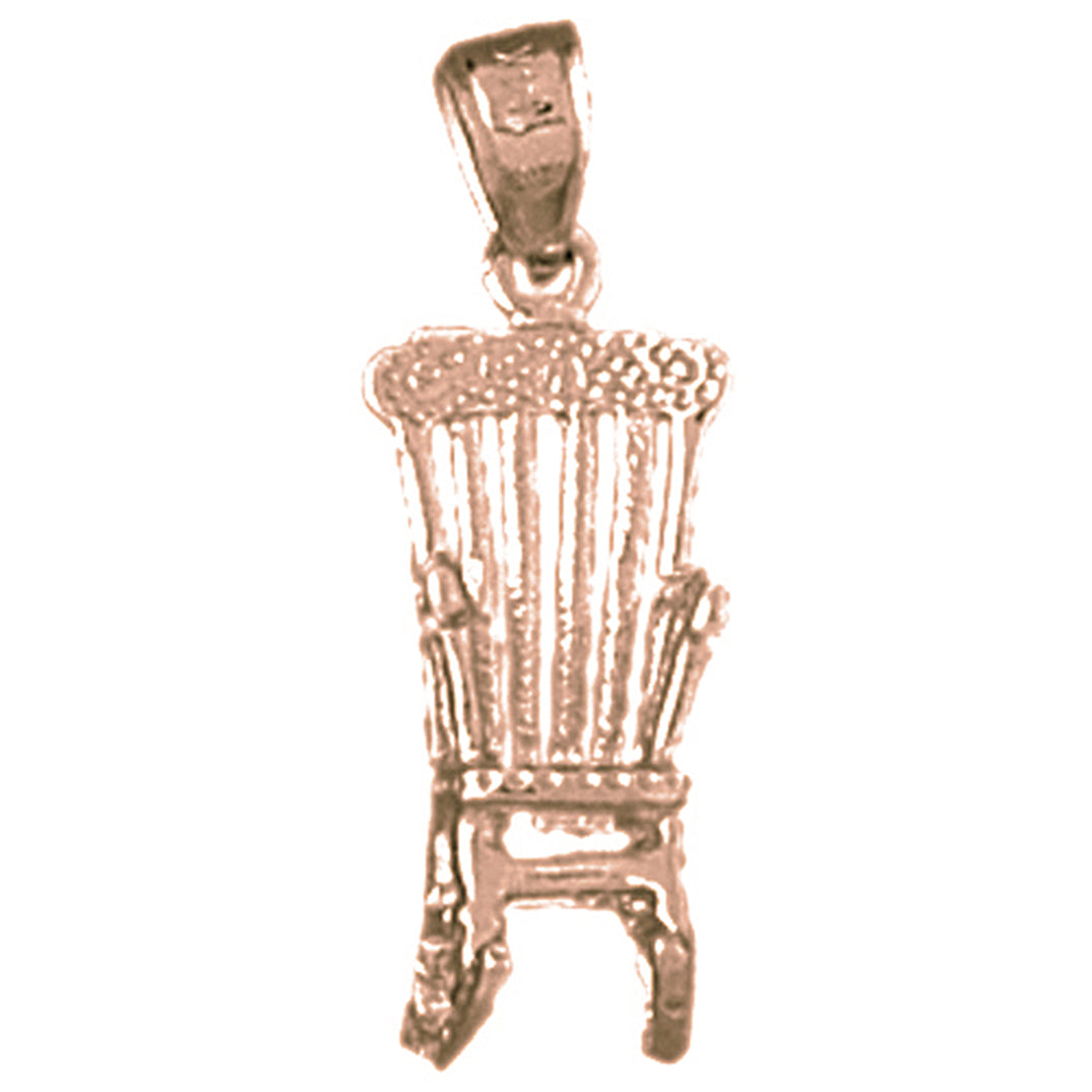 14K or 18K Gold Rocking Chair Pendant