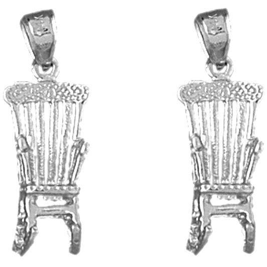 Sterling Silver 24mm Rocking Chair Earrings