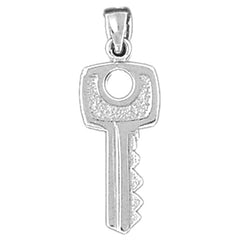 14K or 18K Gold Key Pendant