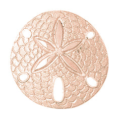 10K, 14K or 18K Gold Sand Dollar Pendant