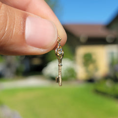 14K or 18K Gold Key Pendant