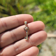 14K or 18K Gold Key Pendant