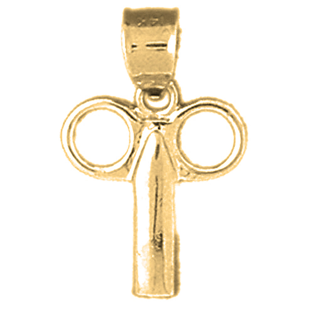 14K or 18K Gold Key Pendant