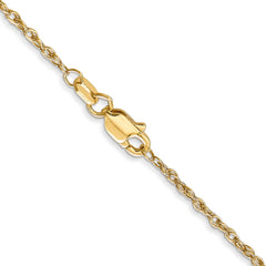 14K Yellow Gold 1.5mm Loose Rope Chain